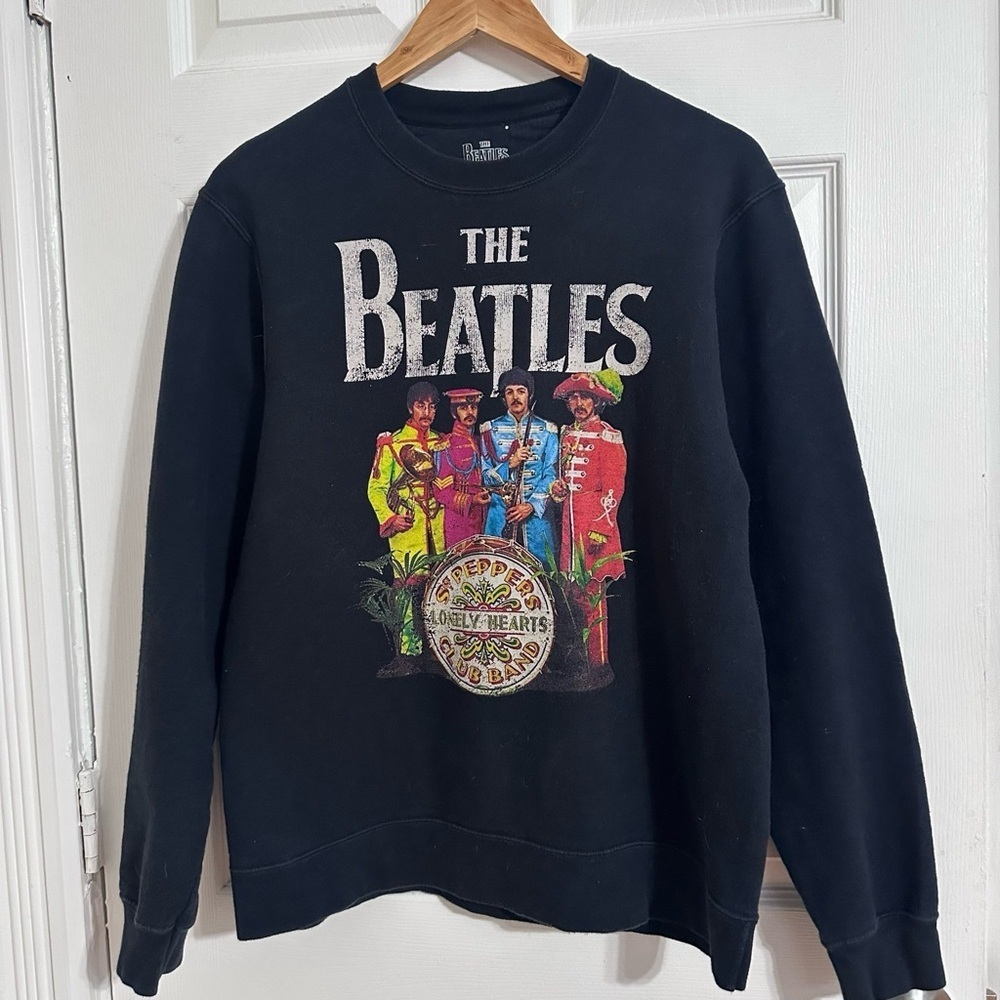 The Beatles Sgt Pepper’s Lonely Hearts Club Band Sweatshirt S/M Black 0014H